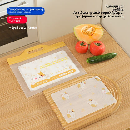 🥕 Αντιβακτηριακό χαλάκι κοπής μιας χρήσης | Πλένεται & επαναχρησιμοποιείται | Ένα φύλλο κρατά έως 1 εβδομάδα ✨