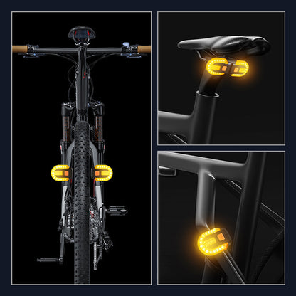 🚴 Ασύρματα τηλεχειριζόμενα πίσω φώτα ⚡ 5 λειτουργίες εναλλαγής 🔦 Φωτεινές χάντρες LED