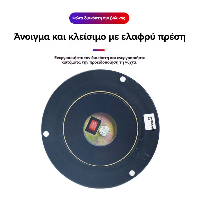 🔥Αγοράστε 1 και πάρτε 1 δωρεάν🔥🚨☀️Φακός αυτοκινήτου με ηλιακή ενέργεια, αδιάβροχος φακός οδοφράγματος, για νυχτερινή στάθμευση.