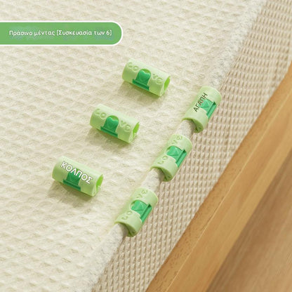 【Σετ 24 τεμαχίων】✨Χωρίς βελόνα, ασφαλές, αντιολισθητικό και μη ολισθαίνον συνδετικό φύλλου