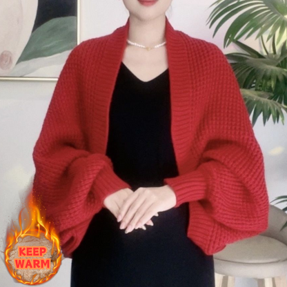 🔥Φθινόπωρο και χειμώνα νέο μαλακό πλεκτό ζεστό ζακέτα σάλι