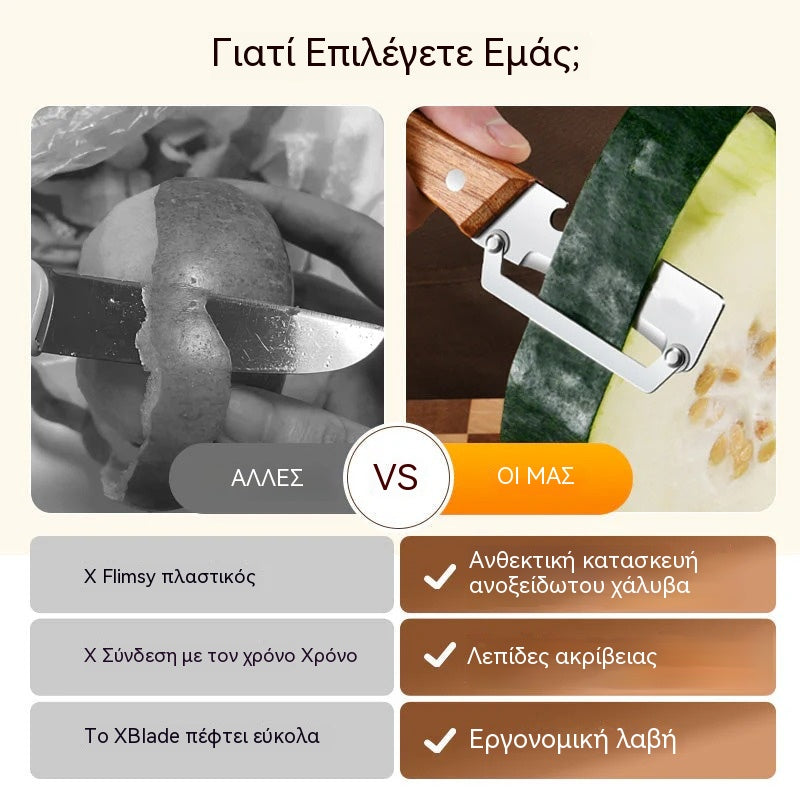 【30%OFF】Ένα σετ 4 τεμαχίων κοστίζει μόνο 22 ευρώ🍴✨ Πολυλειτουργικός αποφλοιωτής λαχανικών κουζίνας