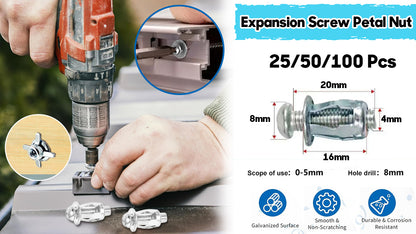🔧✨【25 τεμάχια】Βίδα επέκτασης Παξιμάδι πέταλου