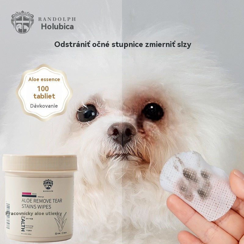 🐕🐈Μαντηλάκια καθαρισμού για λεκέδες από τα μάτια κατοικίδιων 🔥Αφαιρεί λεκέδες από δάκρυα🔥