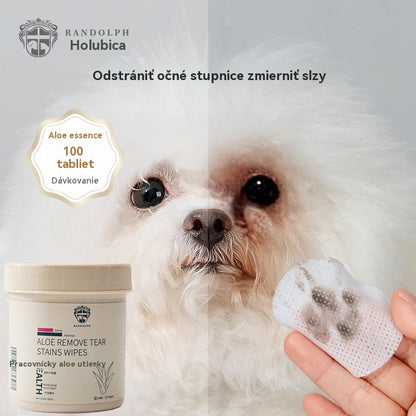 🐕🐈Μαντηλάκια καθαρισμού για λεκέδες από τα μάτια κατοικίδιων 🔥Αφαιρεί λεκέδες από δάκρυα🔥