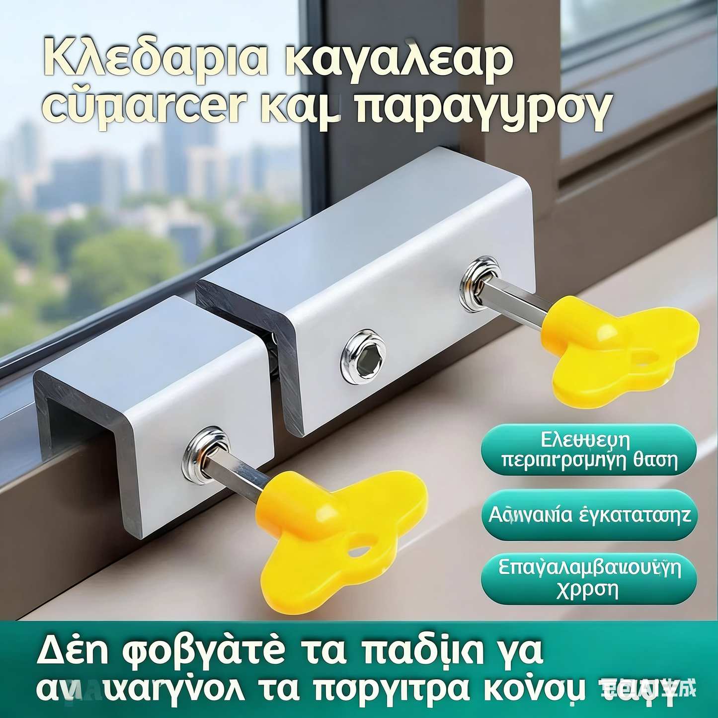 🔥【Αγοράστε 1 Πάρτε 1 Δωρεάν】Κλειδαριές ράγας για πόρτες και παράθυρα