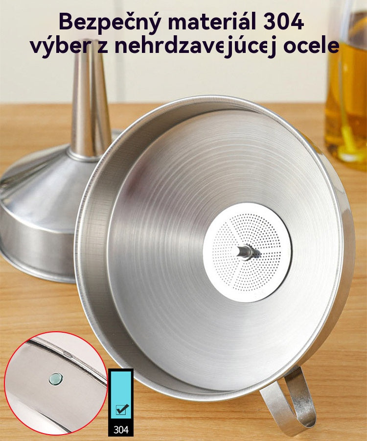 【Μικρό + Μεσαίο + Μεγάλο + Φίλτρο Οθόνης *3】Σετ Χωνιών από Ανοξείδωτο Ατσάλι 304