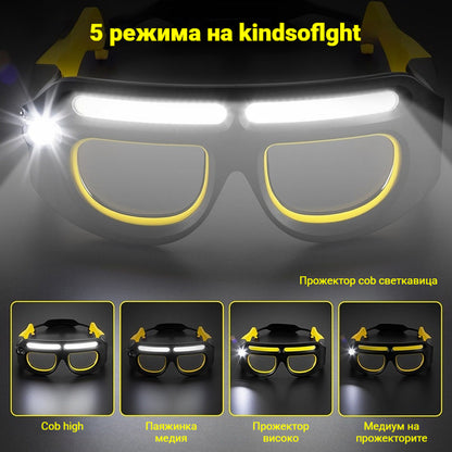 🕶️💡Ποδηλασία σε εξωτερικούς χώρους, νυχτερινό ψάρεμα, προβολέας υψηλής έντασης, γυαλιά και άλλος φωτισμός.