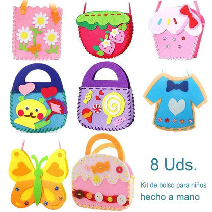 【30%OFF】🔥【 8 τεμάχια για 24 ευρώ】🥰Φτιαγμένες χειροποίητες παιδικές τσάντες από μη υφασμένο ύφασμα, το καλύτερο δώρο για παιδιά🎁