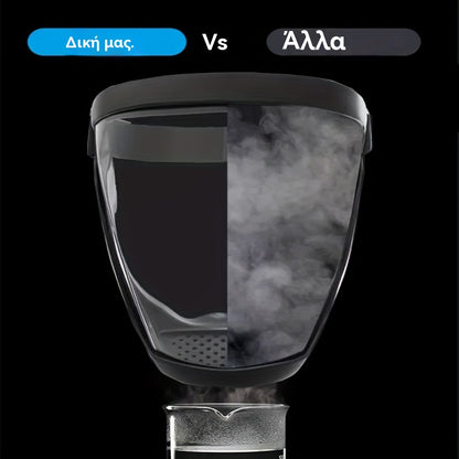 【1 μάσκα + 20 βαμβάκι φίλτρου】Διαφανής προστατευτική μάσκα υψηλής ανάλυσης, άνετη, αναπνεύσιμη και αντιθαμβωτική